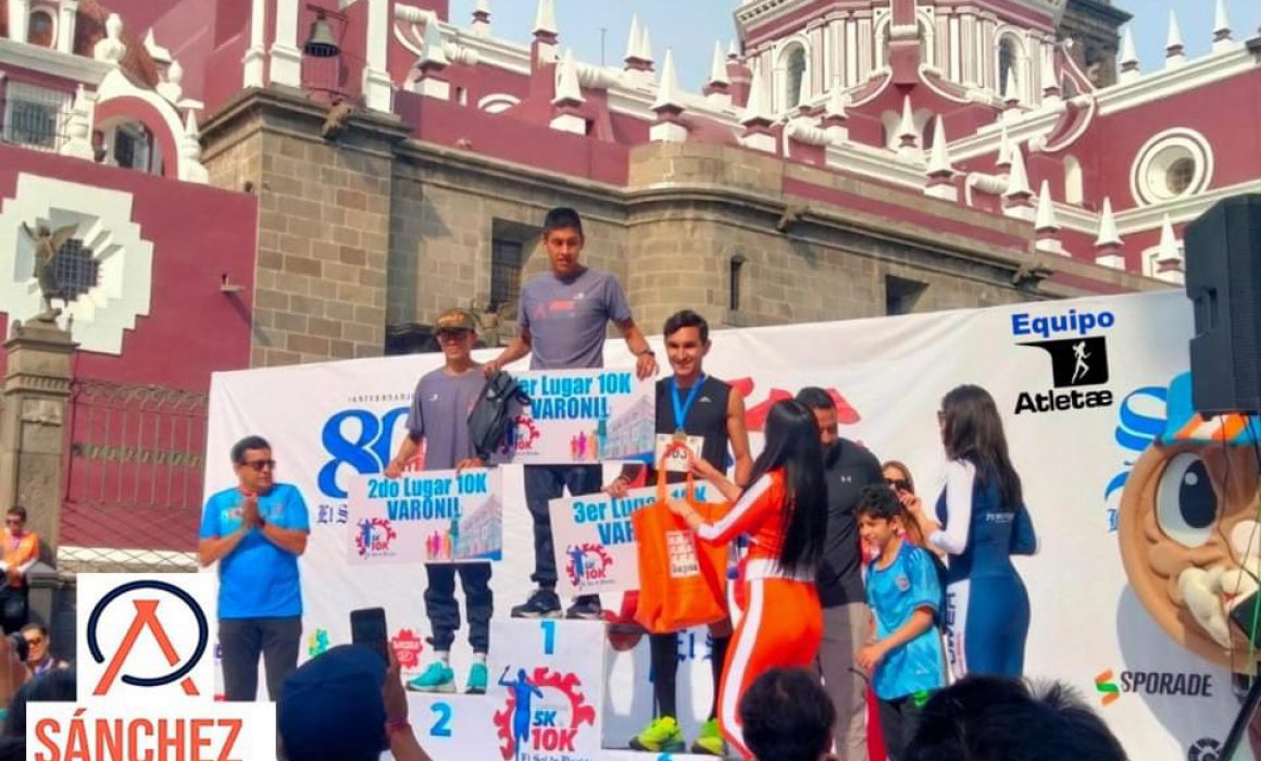 Jesús Nava Aguila y Carlos A. Álvarez vuelan en los 10K del sol de Puebla