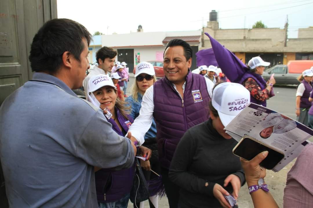 Exhibe SAGA a su anterior partido y promete más seguridad en Apizaco