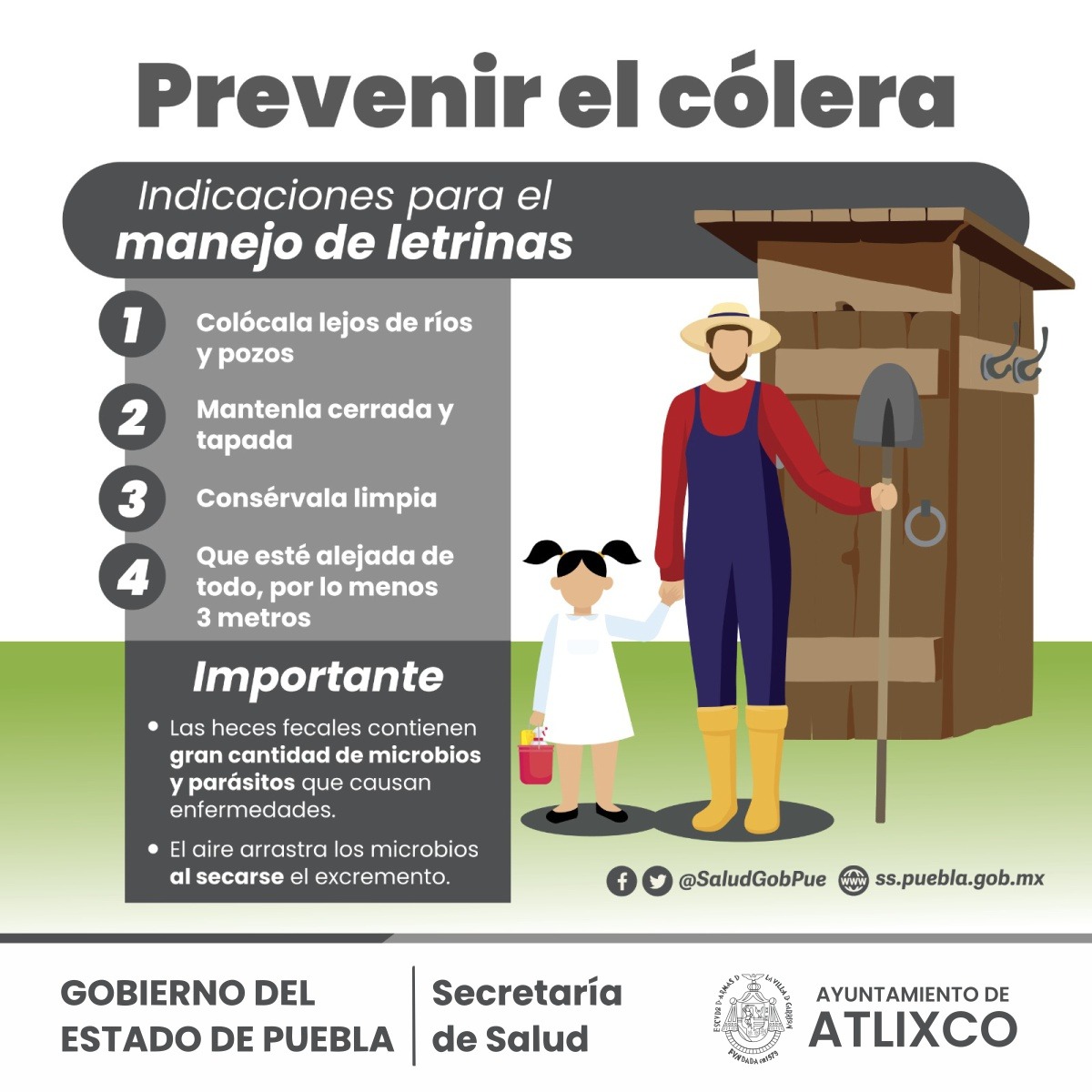 Atlixco emite recomendaciones para prevenir enfermedades diarreicas o cólera por temperaturas extremas