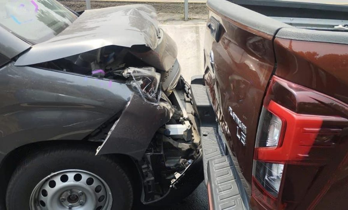 Chocan camionetas en la Tlaxcala-Apizaco, no se reportan lesionados