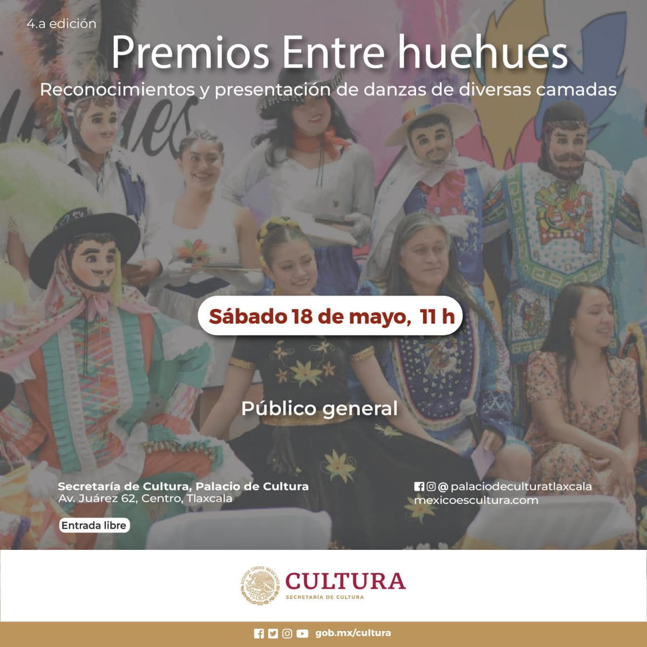 Todo listo para la entrega de los Premios Entre Huehues en Tlaxcala