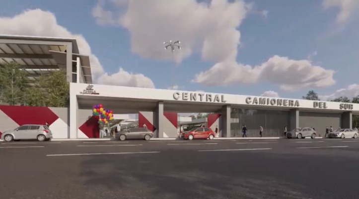 Central Camionera del Sur será inaugurada tras elecciones