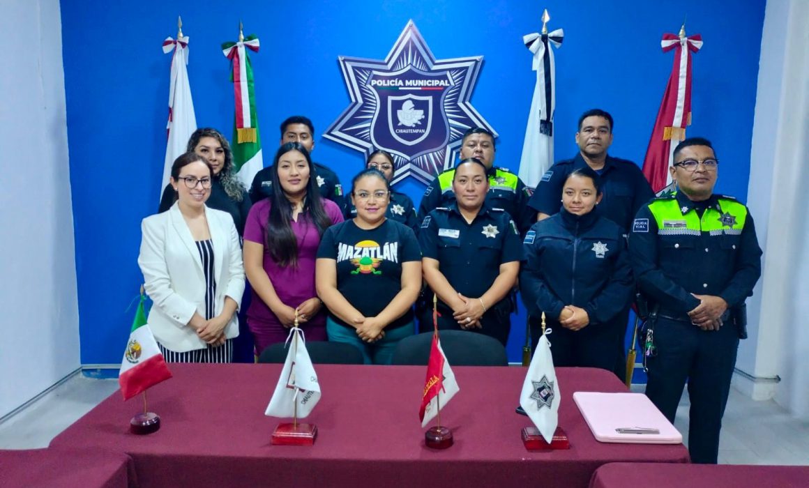 Recibe Policía de Chiautempan capacitación con perspectiva de género