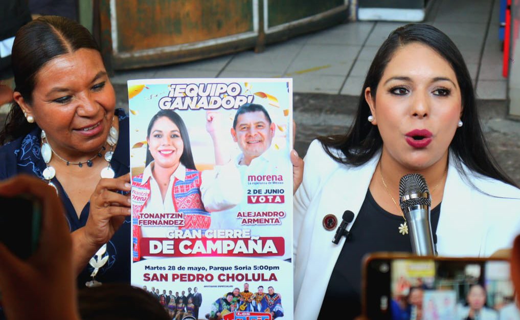 Tonantzin Fernández invita a los cholultecas al "Gran Evento de Cierre" en el Parque Soria