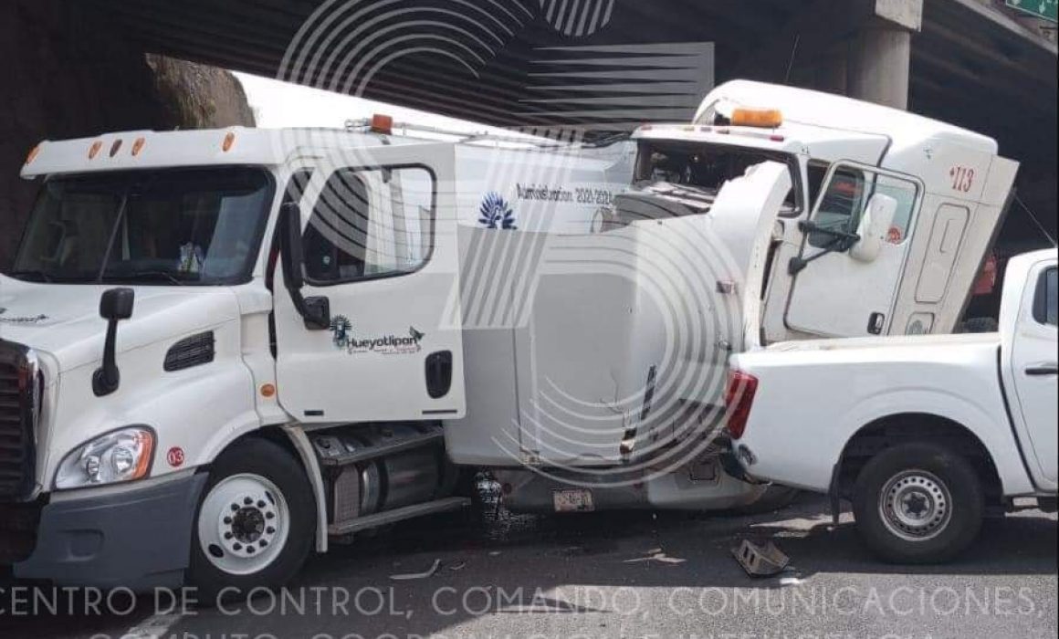 Accidente múltiple en la México-Veracruz a la altura de Sanctórum