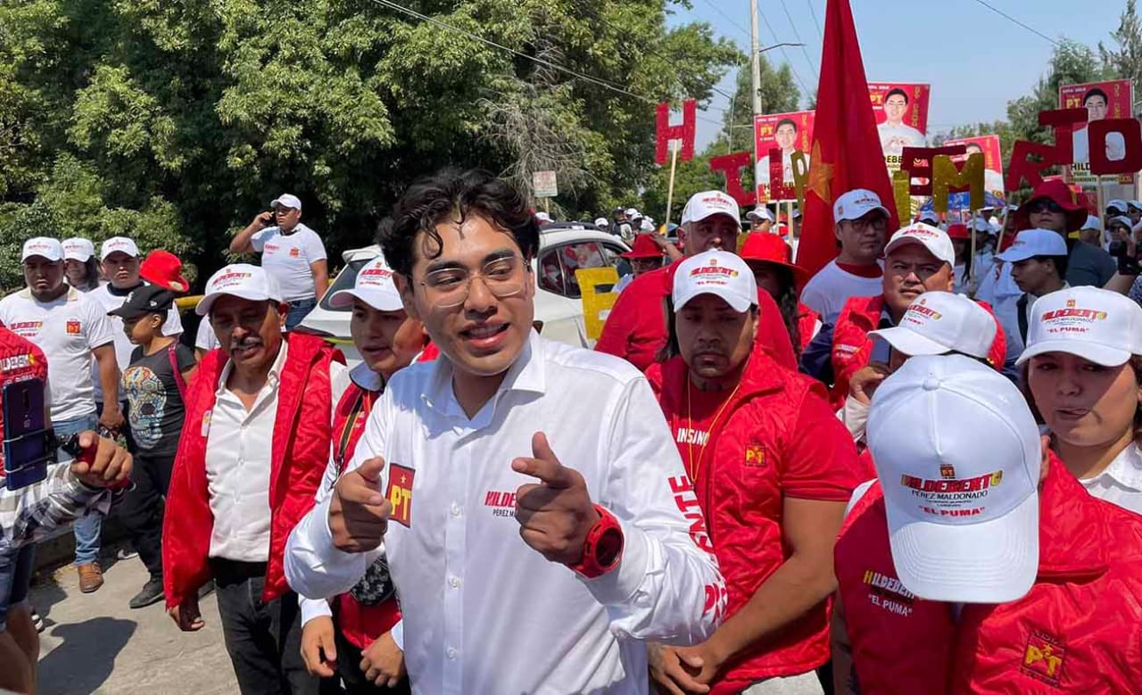 Va con todo "El Puma" en Zacatelco, arranca campaña