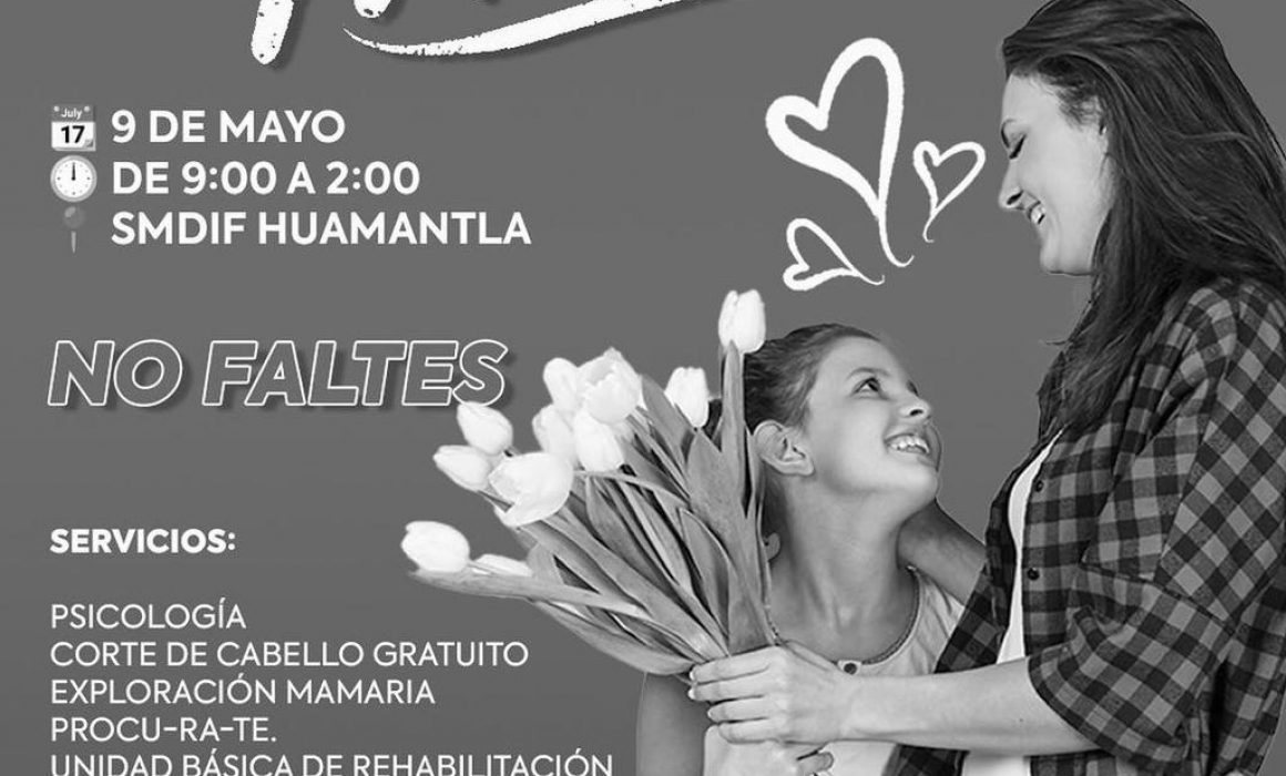 Feria de salud y servicios gratuitos en DIF Huamantla para celebrar el día de las madres