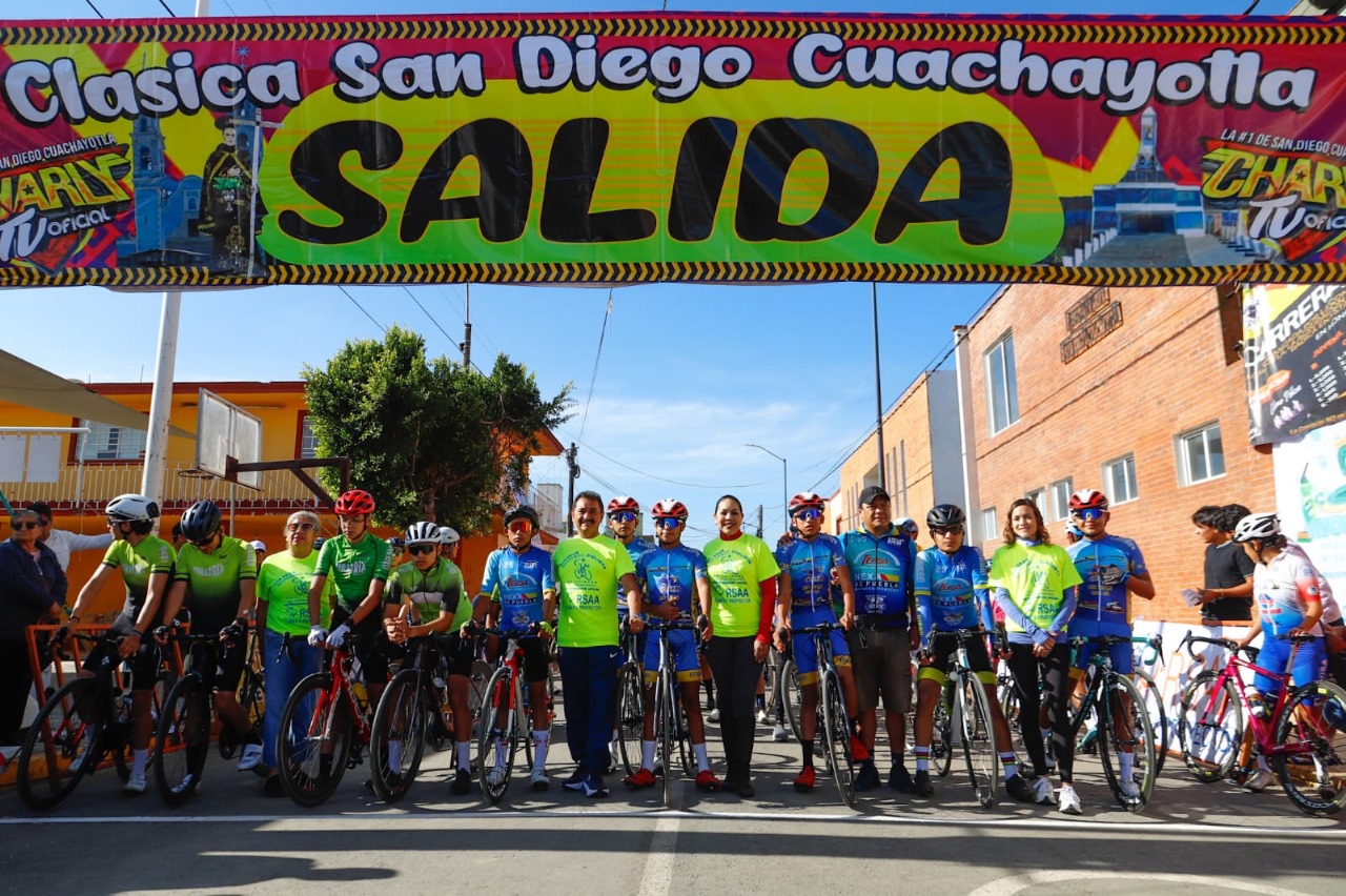 Incentiva Gobierno de Cholula el deporte, a través de la Carrera Ciclista