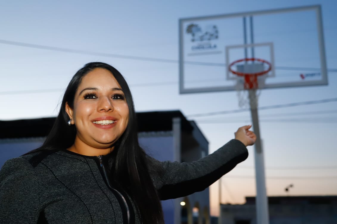 Rehabilita Gobierno de Cholula las canchas de San Diego Cuachayotla
