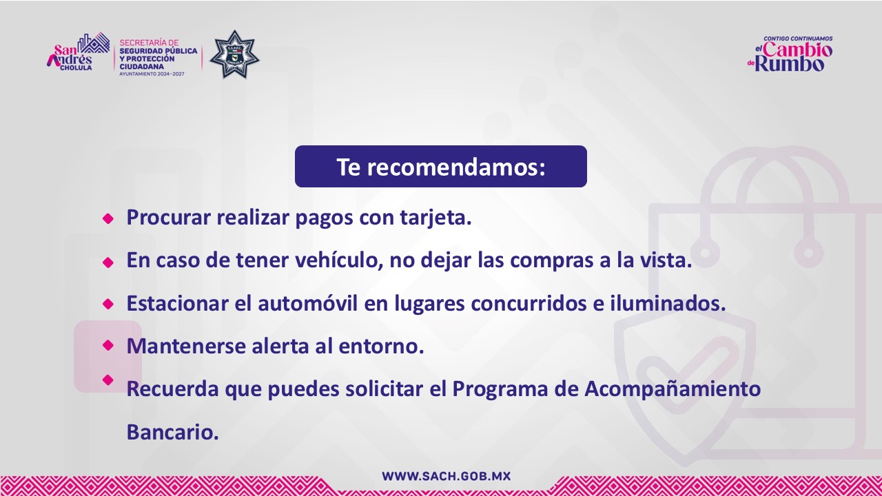  Anuncian Operativo de Seguridad para el Buen Fin 2024 en San Andrés Cholula
