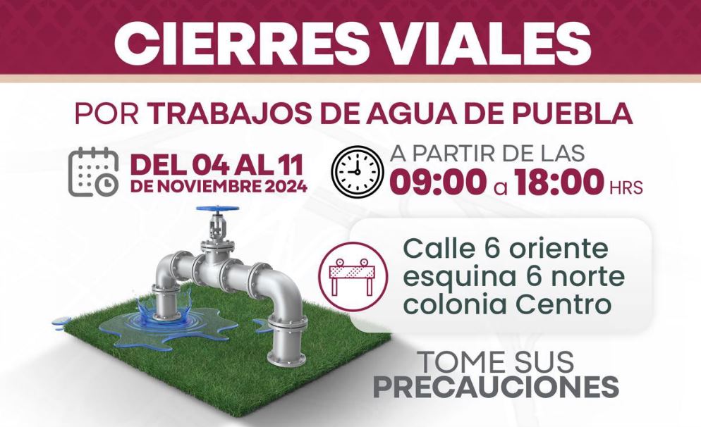 Cierres viales en el Centro de Puebla: toma precauciones y planea rutas