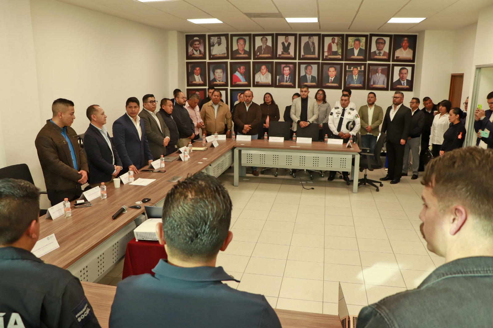 Preside Omar Muñoz primera Mesa de Seguridad en Cuautlancingo 