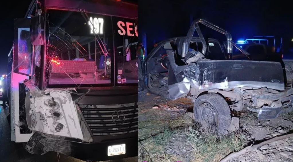 Accidente en carretera Torreón-San Pedro: autobús impacta camioneta y huye