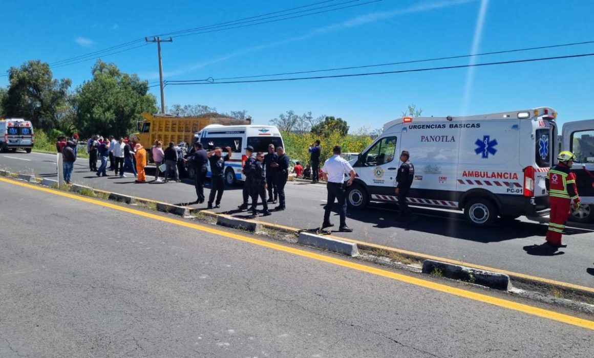 Accidente en autopista Tlaxcala-San Martín Texmelucan deja 5 heridos graves