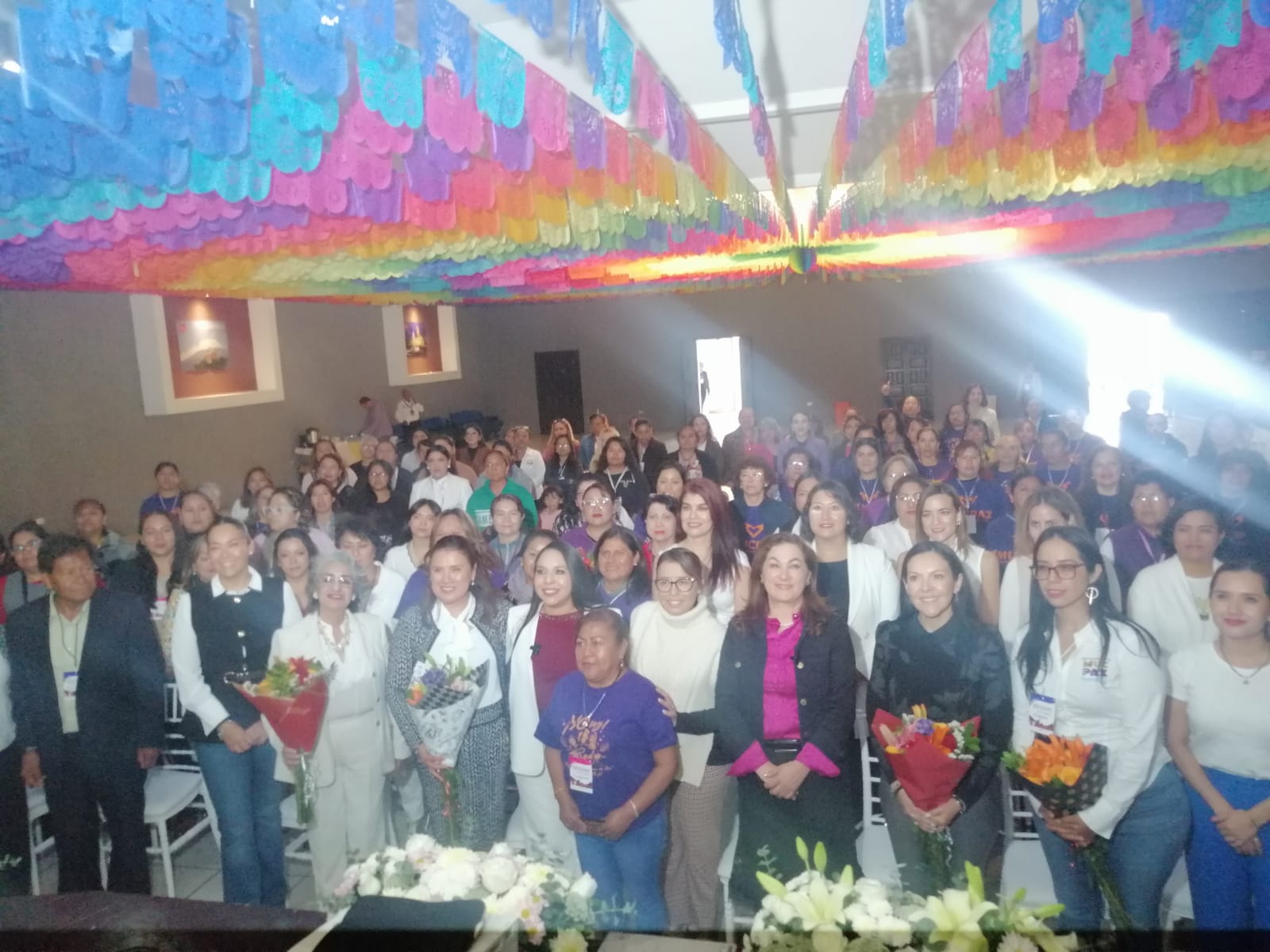 Foro "Encuentro Estatal de Mujeres Constructoras de Paz" en San Pedro Cholula