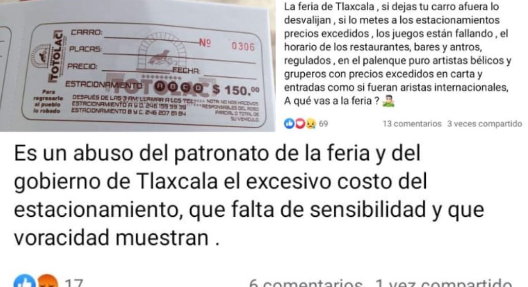 Feria de Tlaxcala 2024: Denuncias por cobros excesivos en estacionamientos