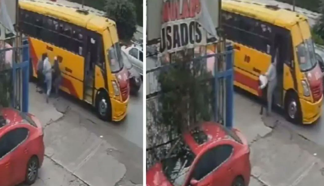 Pasajeros agreden a conductor de transporte público en Puebla por disputa de rutas