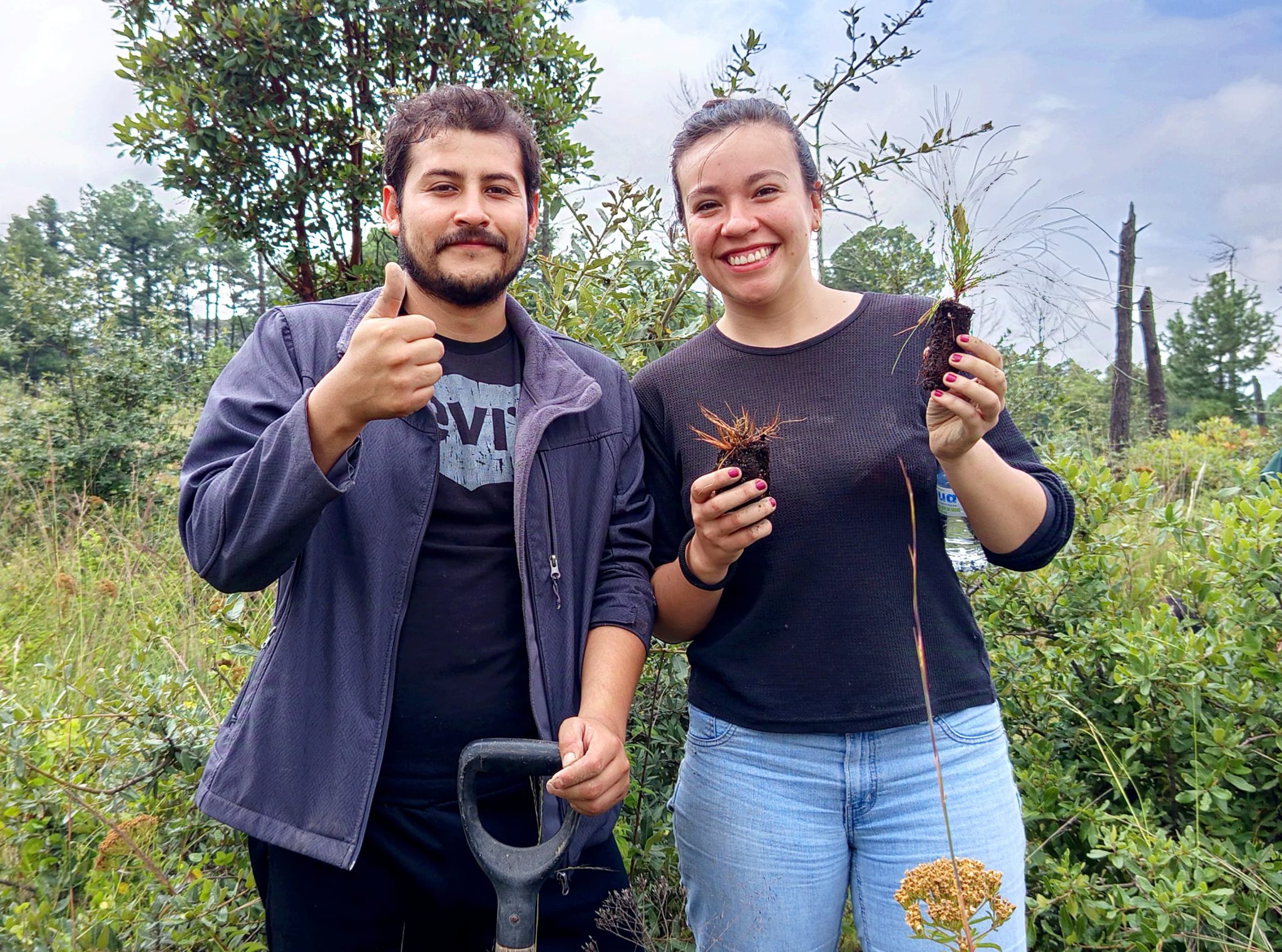 Plantación de árboles en Chiautempan, un compromiso del gobierno Blanca Angulo