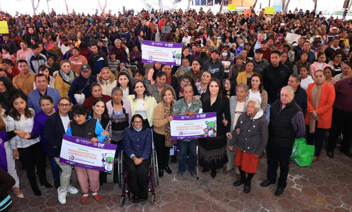 Gobierno de Tlaxcala refuerza seguridad alimentaria con despensas gratuitas