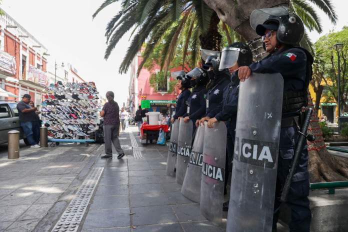 Operativo de reordenamiento en el Centro Histórico de Puebla continuará hasta el final de la administración