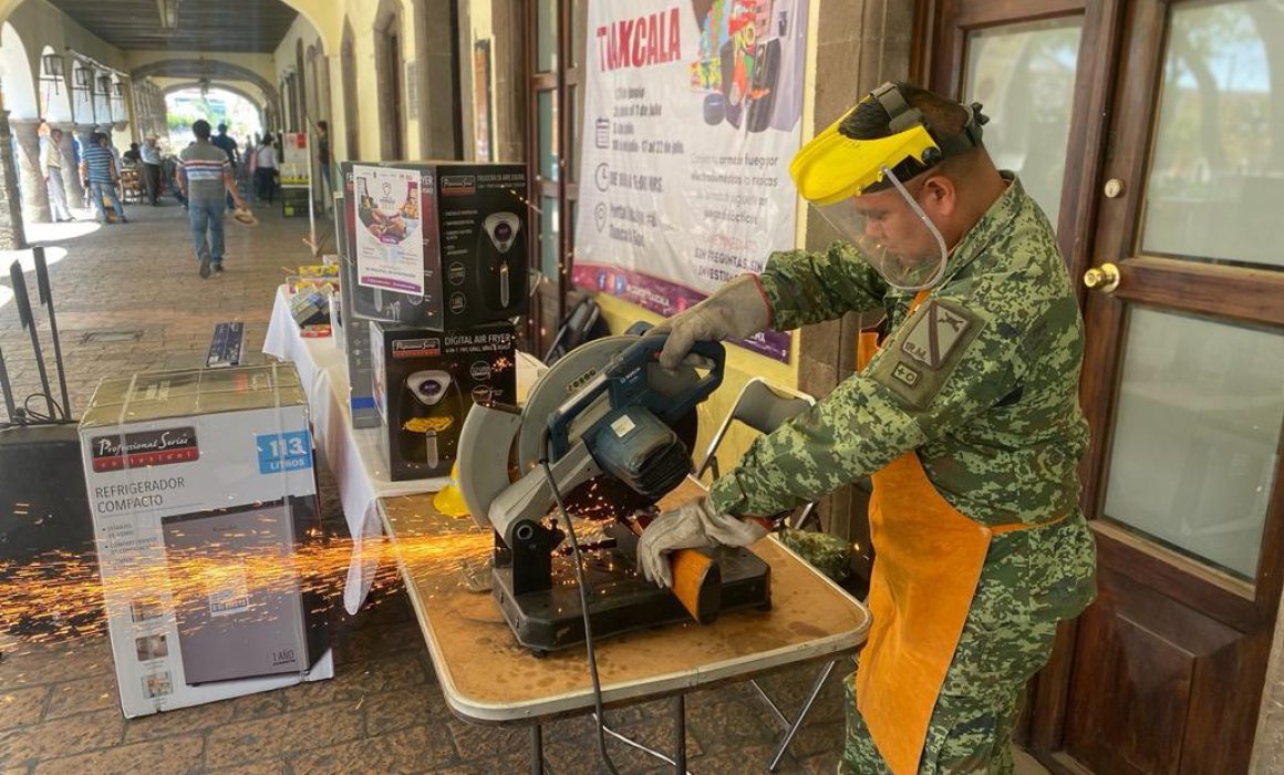 Anuncia Gobierno de Tlaxcala campaña de canje de armas 2024