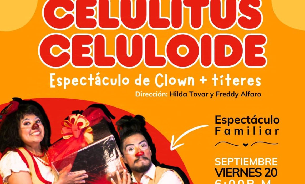 Llega Celulitis Celuloide al Teatro Xicohtencatl, un clown divertido