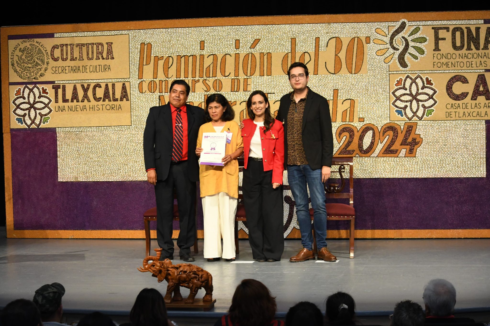 Premian a 21 tlaxcaltecas con 126 mil pesos en Concurso de Tallado