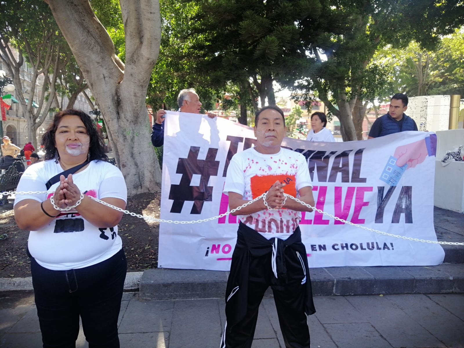 Exigen resolución justa del Tribunal Electoral en Puebla para San Pedro Cholula