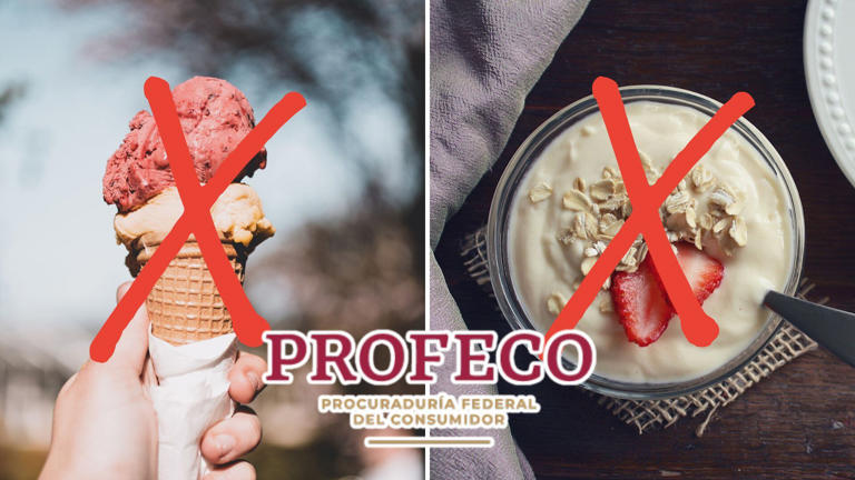 Yogur griego y helados que no deberían comprarse, según Profeco