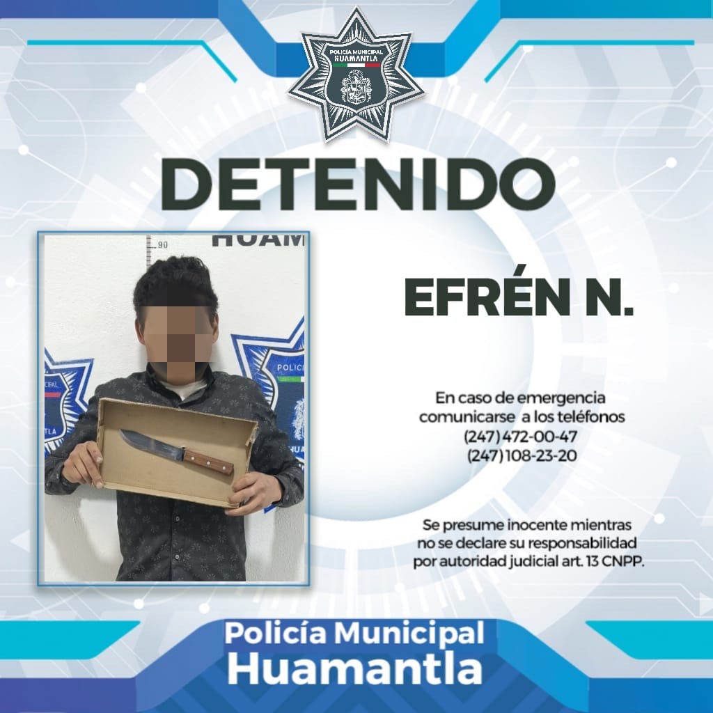 ¡Detención Exitosa en Huamantla! Policía Asegura la Seguridad Pública
