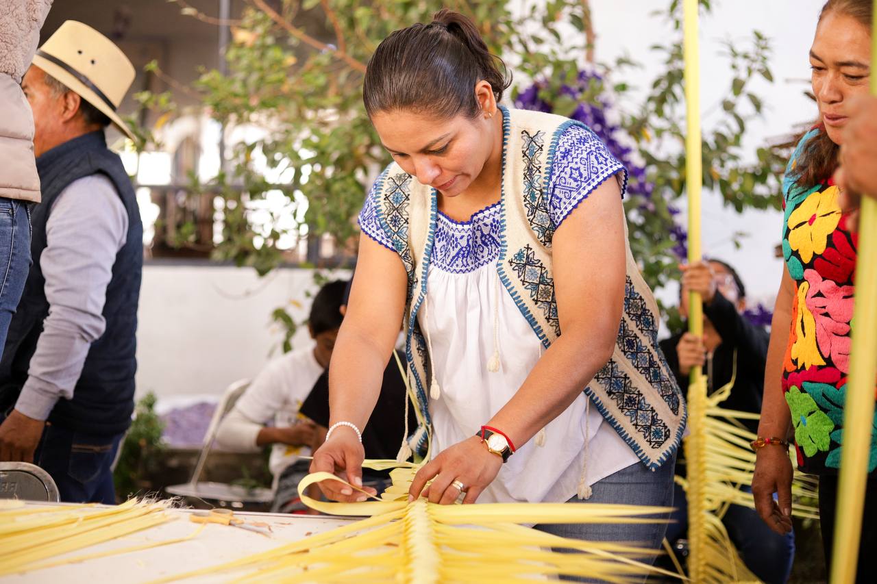 Tejido de palma: una tradición viva en Santa María Tonantzintla