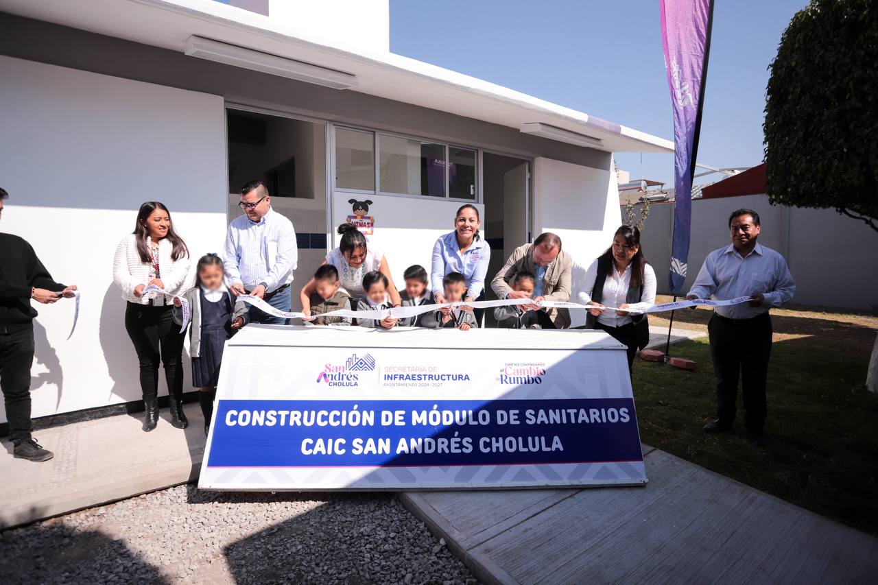 Entregan nuevo módulo de sanitarios en el CAIC de la cabecera municipal
