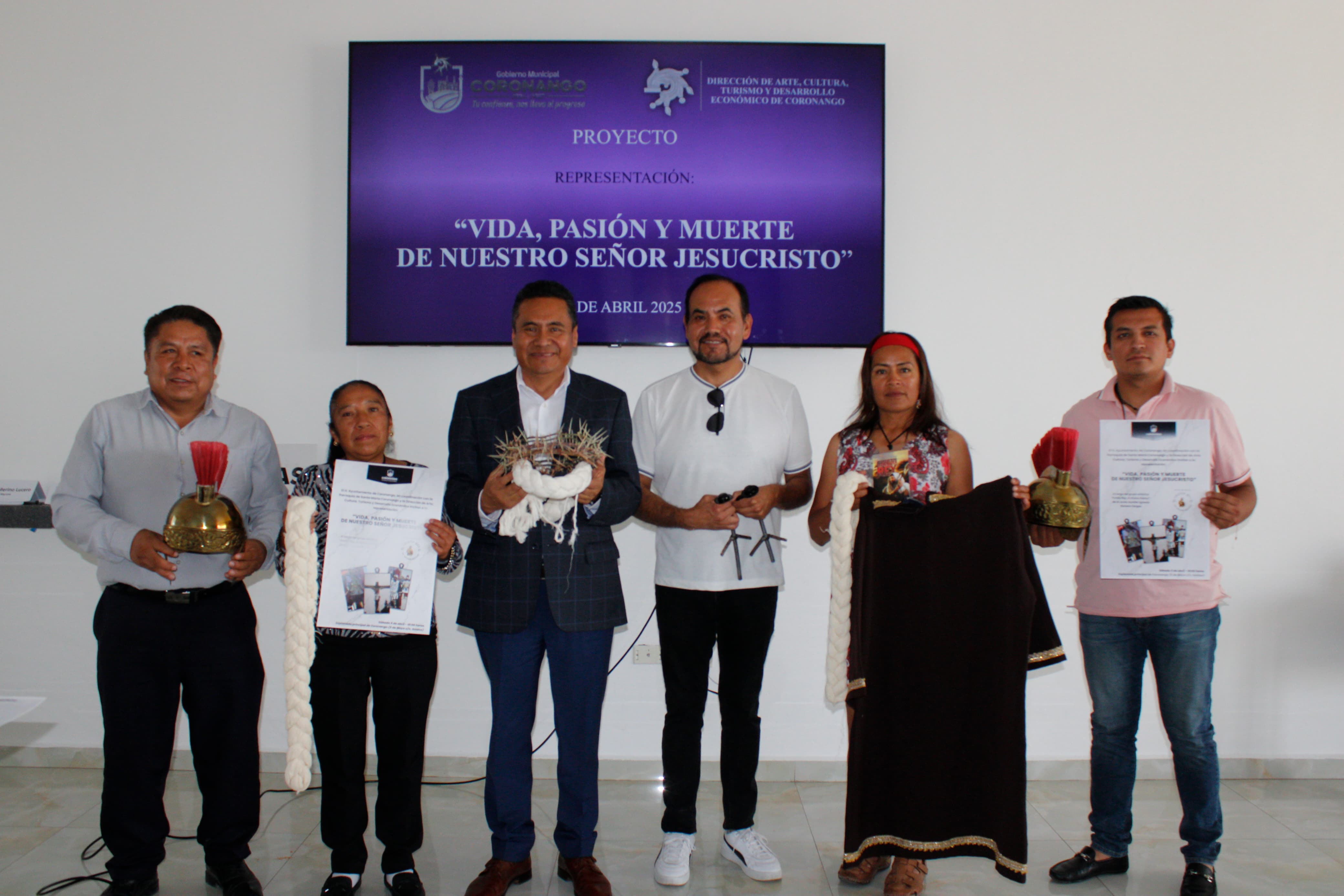 Con representación de "Vida, Pasión y Muerte de Jesucristo", en Coronango se conmemorará la tradición, fe y cultura 