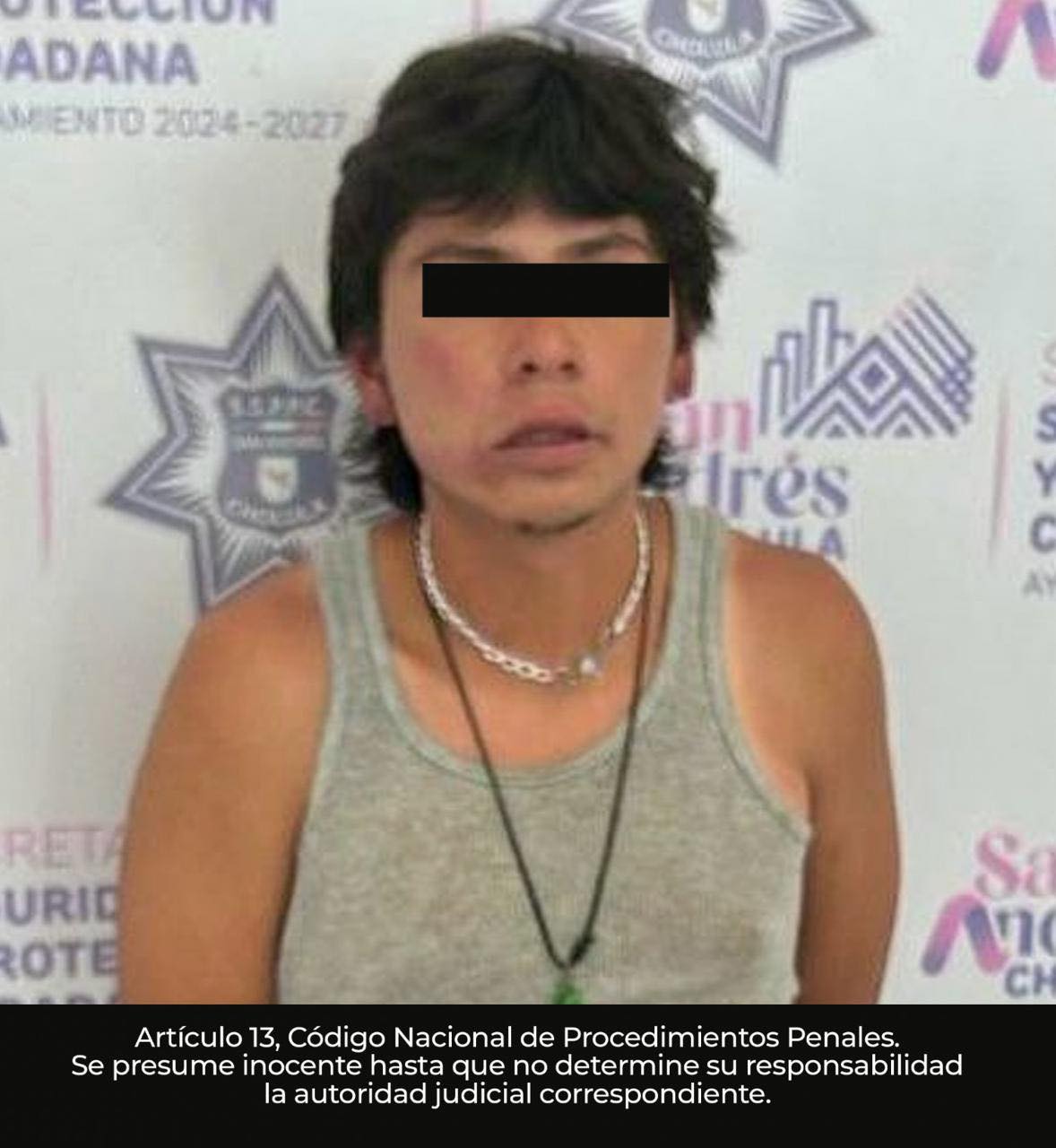 Detienen a presunto responsable de robo agravado en San Andrés Cholula