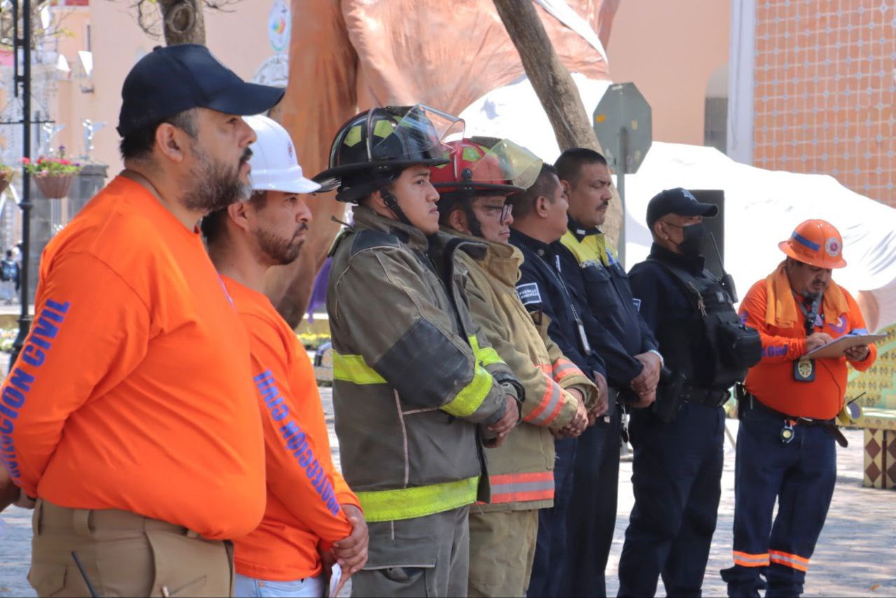 Atlixco fortalece su respuesta ante emergencias en el Simulacro Nacional 2025