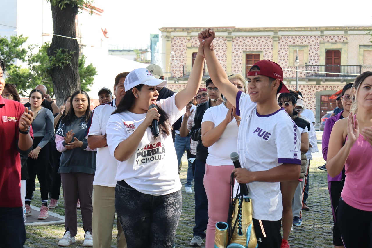 Deporte y unidad: San Pedro Cholula participa en clase nacional de boxeo