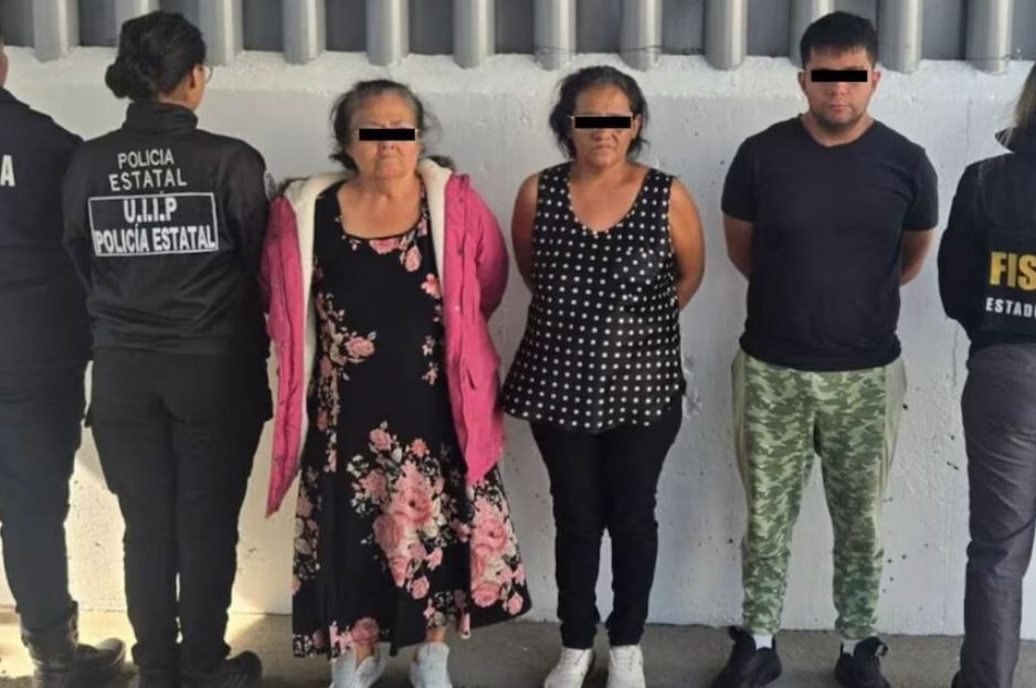 Detención de Carlota y sus hijos por homicidio en Chalco