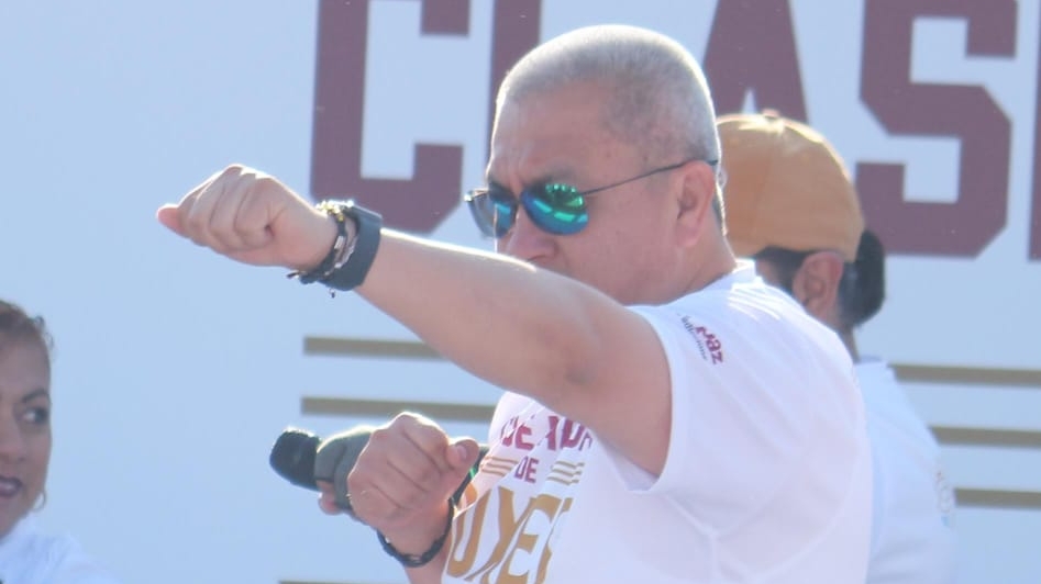 Homero Meneses confunde mensaje en evento nacional de box en Tlaxcala