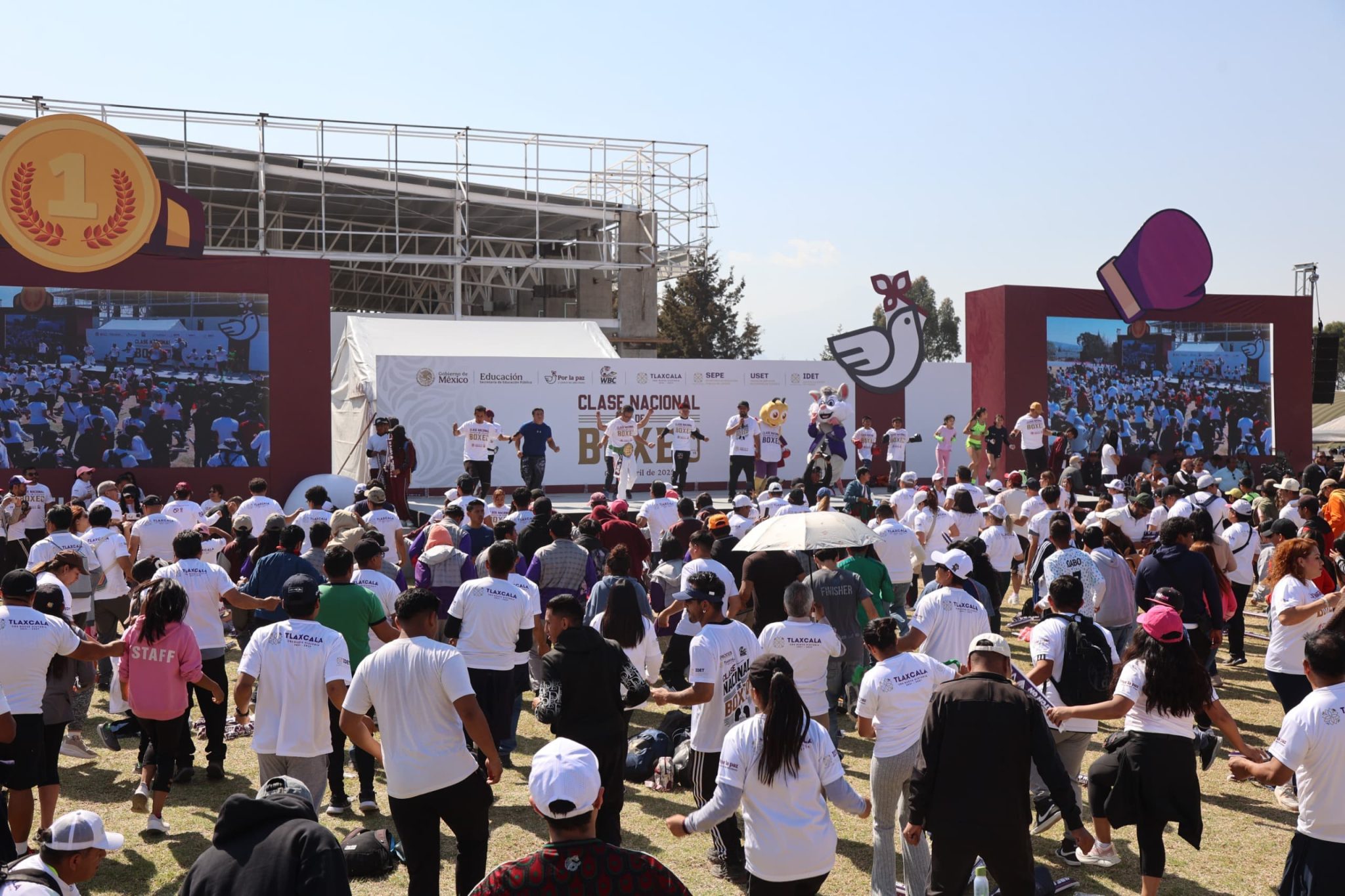 Clase Nacional de Box une a Tlaxcaltecas por la paz y contra las drogas