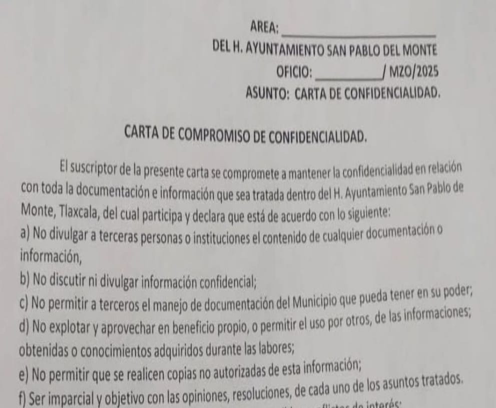 Impone alcaldesa de San Pablo del Monte "mordaza" a trabajadores