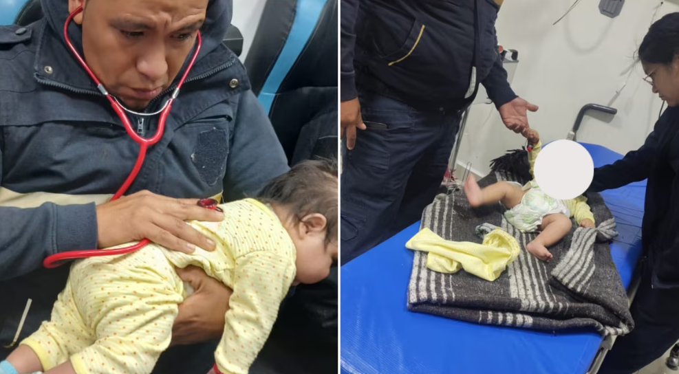 Bebé abandonado en Ecatepec es rescatado y trasladado para atención médica urgente