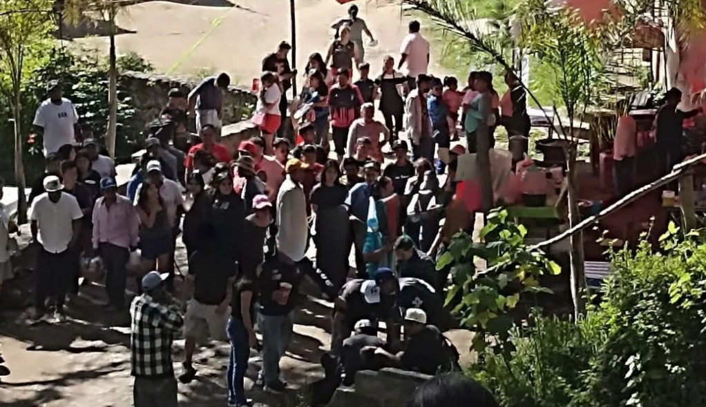 Balacera en la Cascada de San Pedro Atlixco