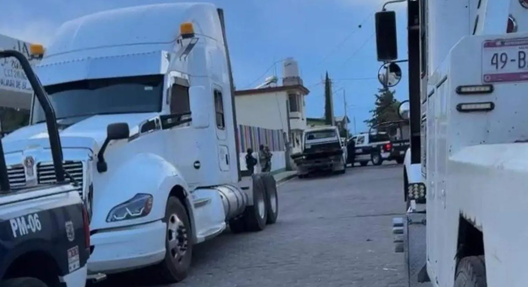 Operativo en Quecholac contra el robo de transporte