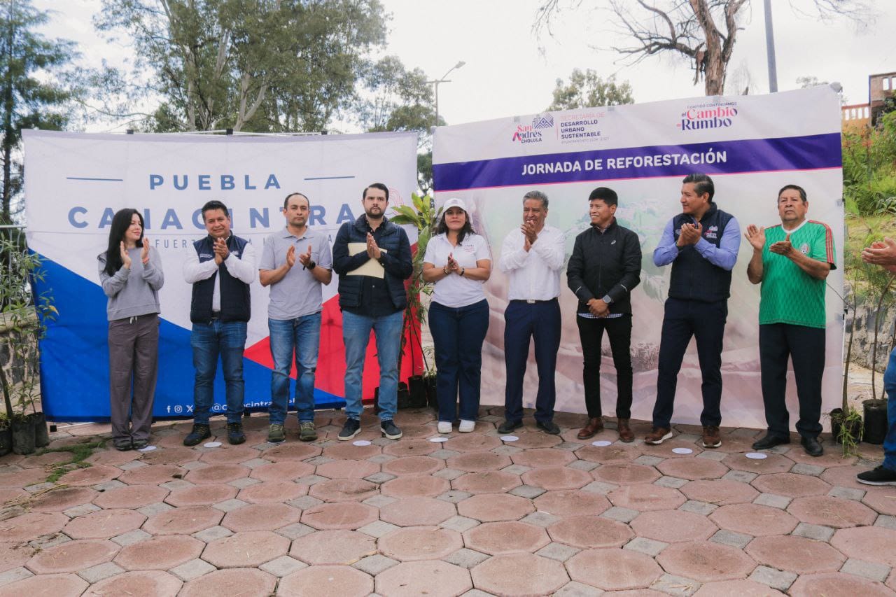 Impulsa Lupita Cuautle acciones conjuntas para un San Andrés Cholula más verde 