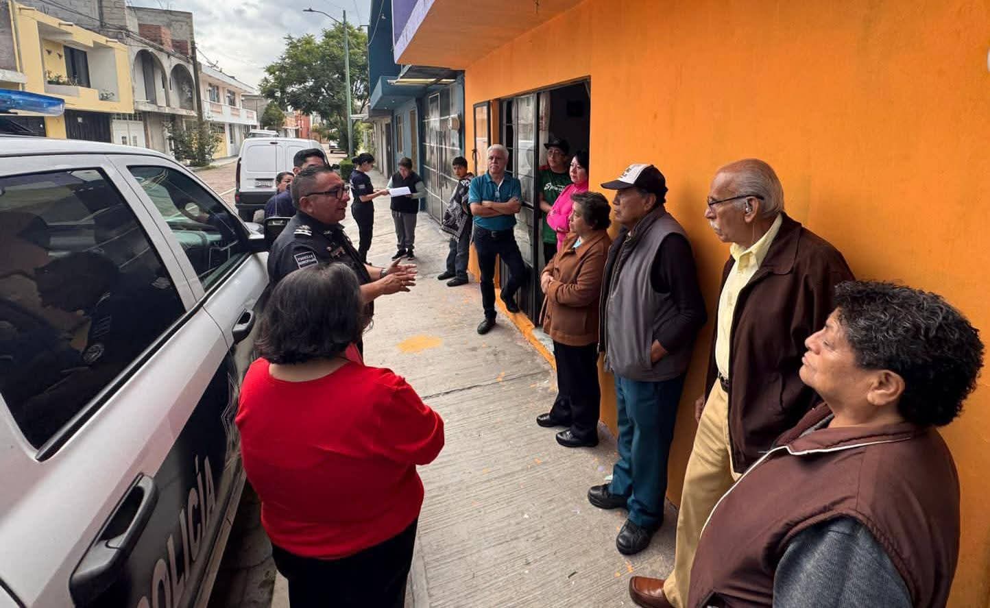 Estrecha Policía de Chiautempan proximidad con sectores sociales