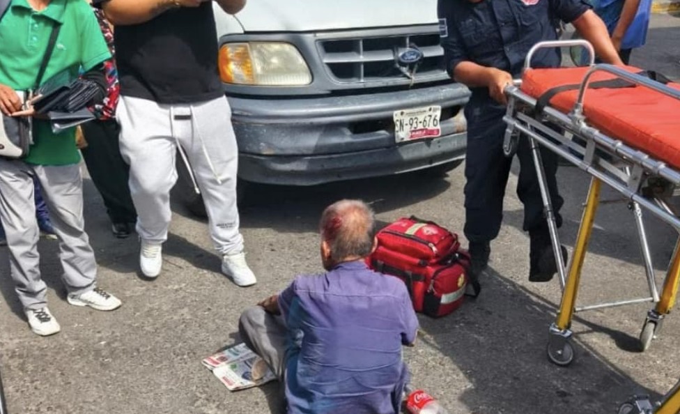 Accidente en el centro de Atlixco