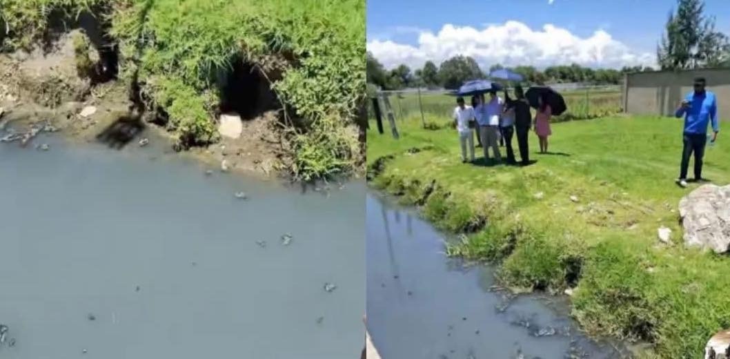 Denuncian que Val’Quirico contamina campos agrícolas en Tetlatlahuca