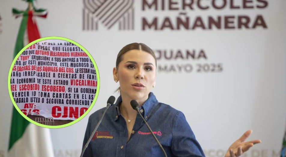 Narcomanta del CJNG apunta a Marina del Pilar por crímenes del Cártel de Sinaloa