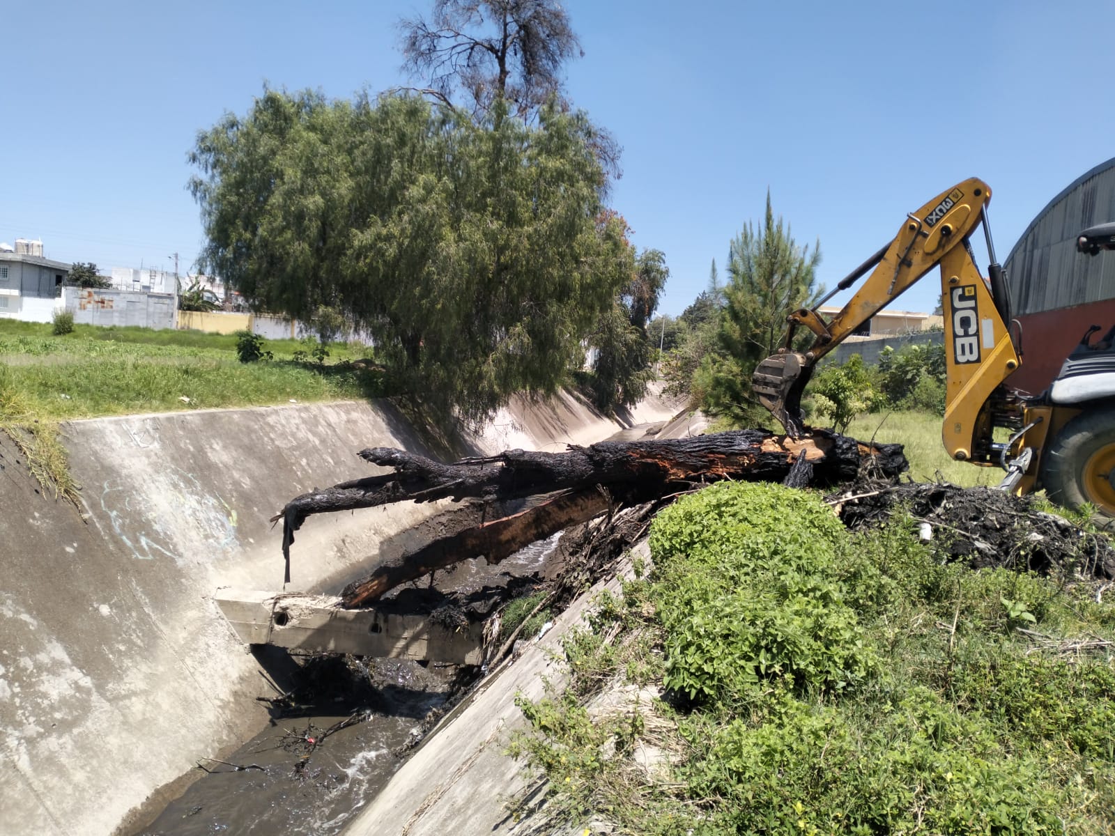 Atiende Tonantzin Fernández reporte ciudadano y retira escombro del río Rabanillo