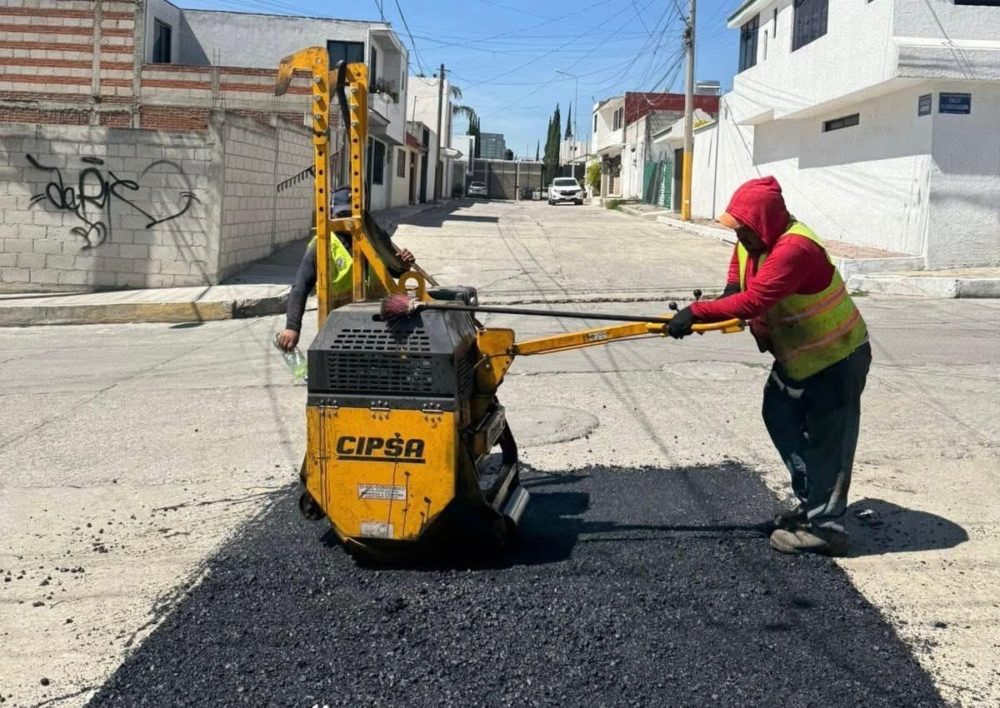 Ayuntamiento de Puebla ha tapado más de 95 mil baches en lo que va de 2025